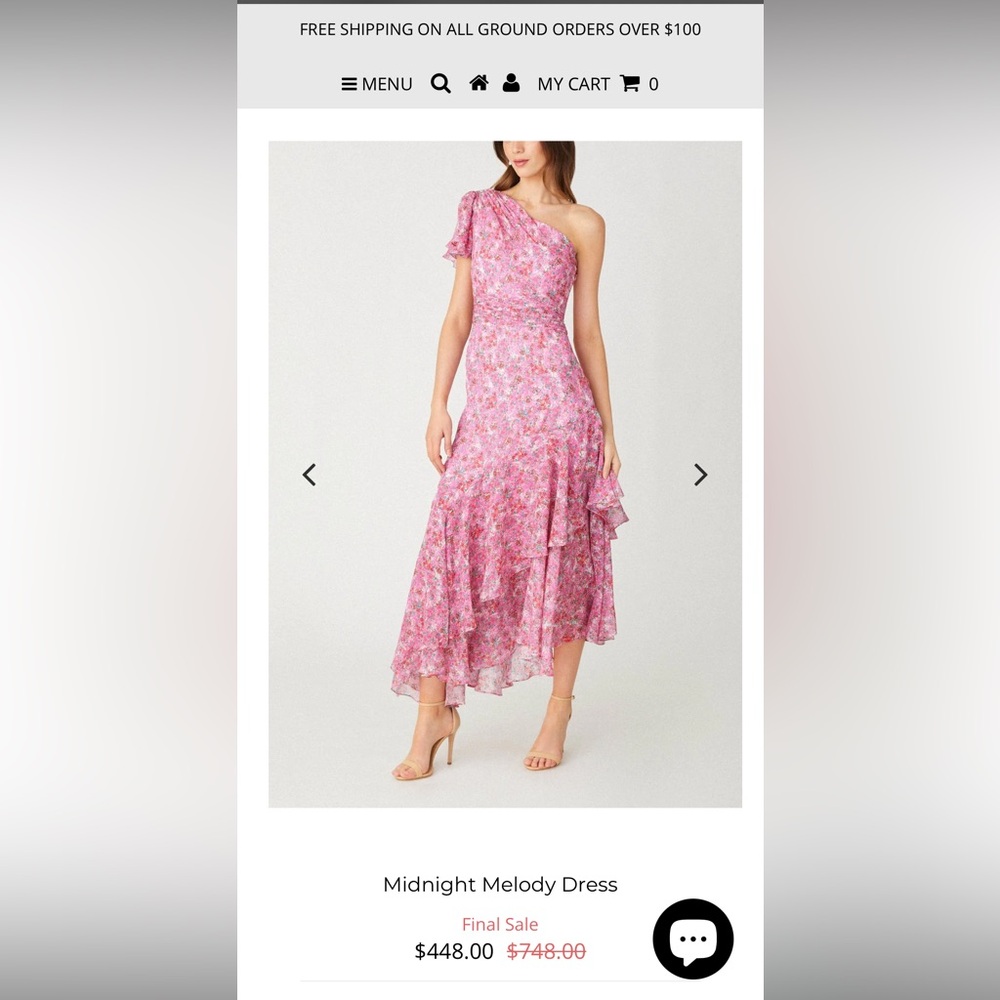 Shoshanna One Shoulder Dress